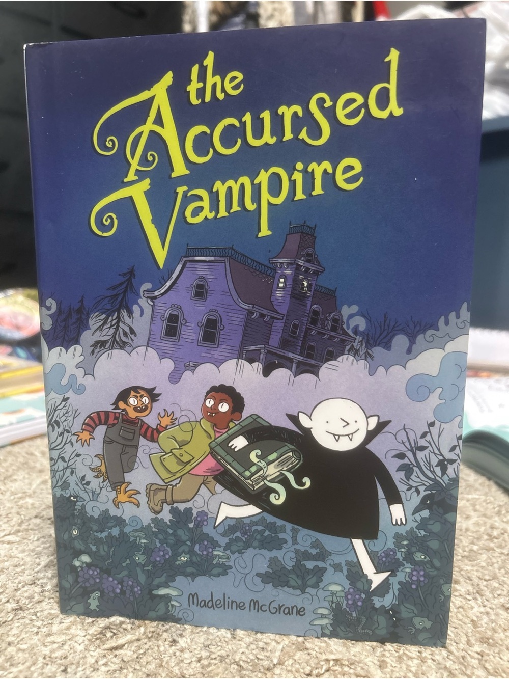 The Accursed Vampire by Madeline McGrane - Purple Cover